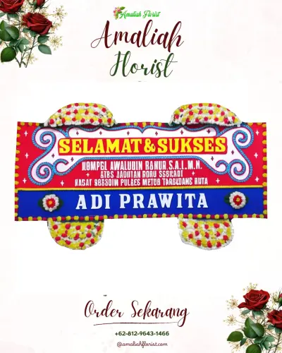 Karangan Bunga Ucapan Selamat di Sumurwelut